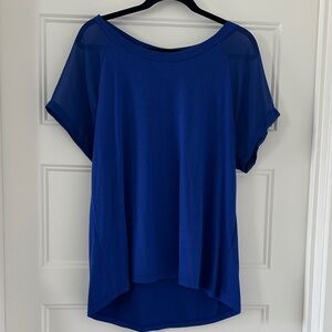 West Kei Royal Blue Short Sleeve Top